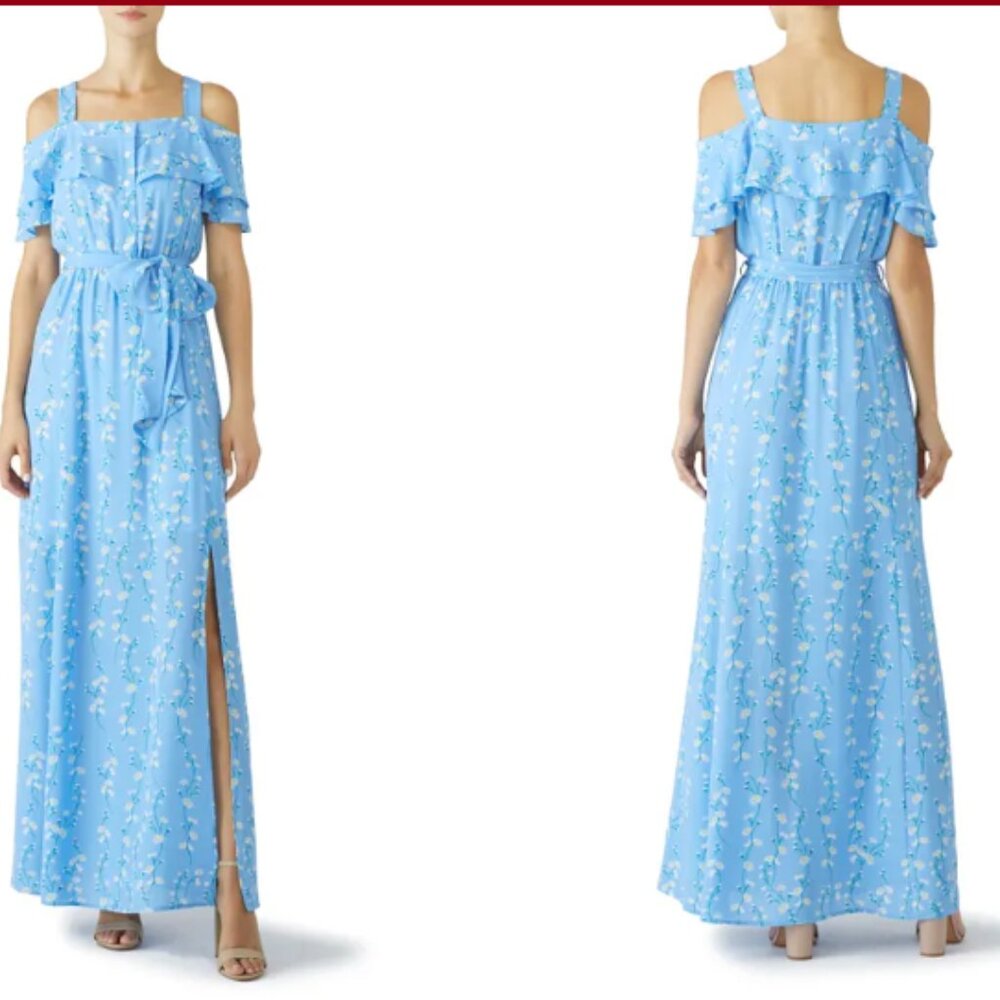 Draper James Blue Daisy Printed Maxi